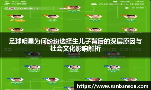 足球明星为何纷纷选择生儿子背后的深层原因与社会文化影响解析